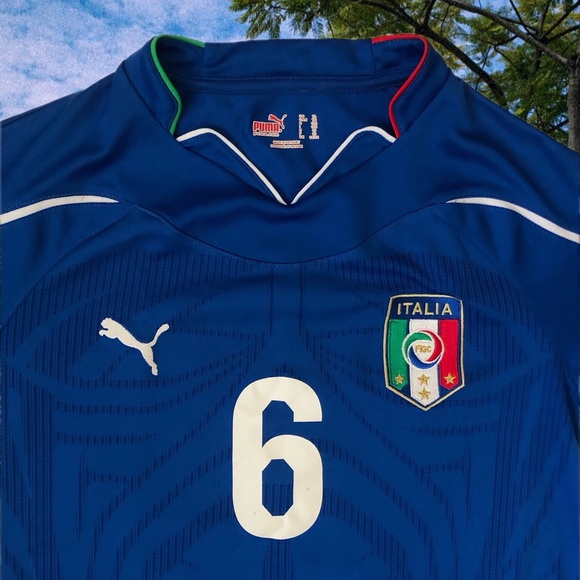 Italy 2010 de Rossi #6 home jersey kids - Picture 2 of 3